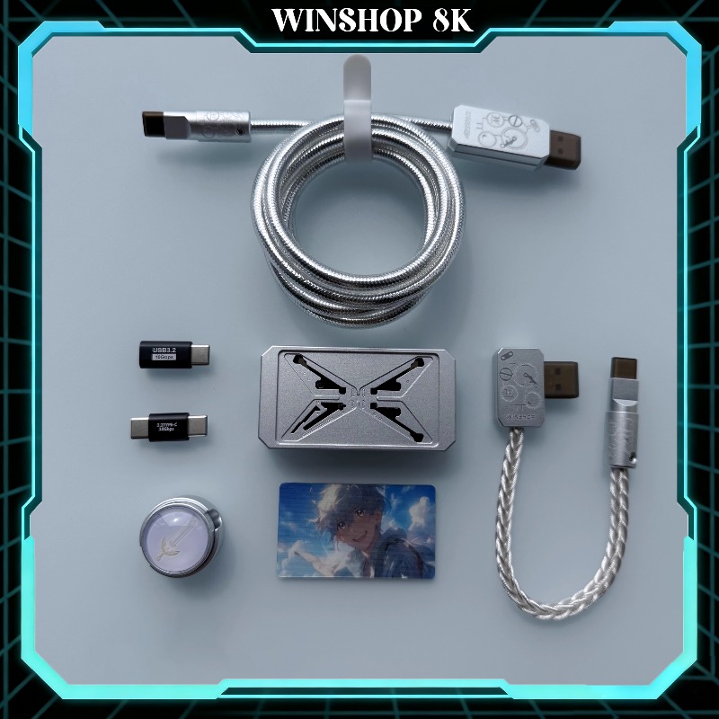 Desk Setup Aesthetic - USB-хаб WINSHOP Esports HUB Dual-In 4-Out