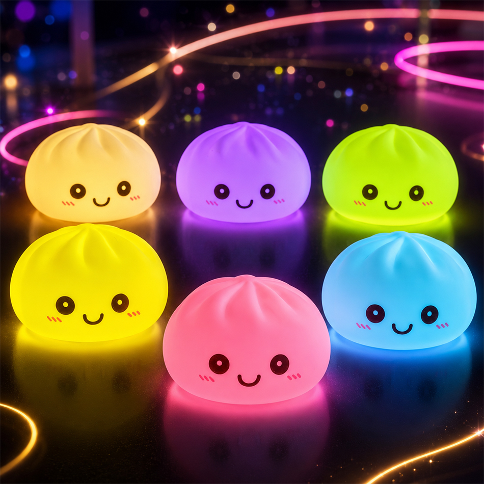Desk Setup Kawaii - Новые светящиеся ночники в виде пельменей,