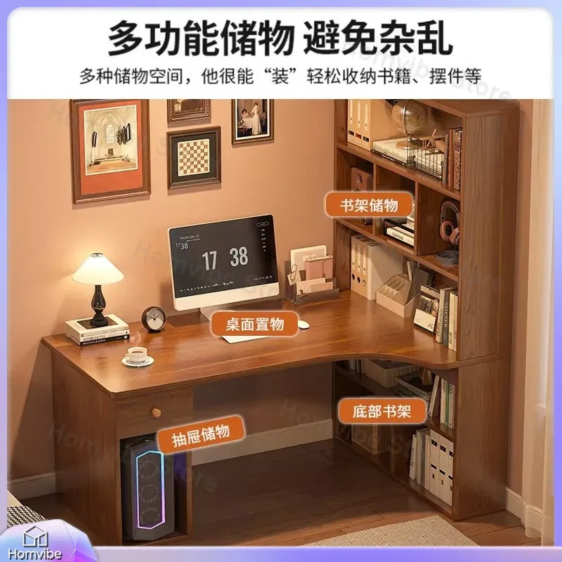 Desk Setup Dual Monitor - Угловой компьютерный стол L-образной формы с