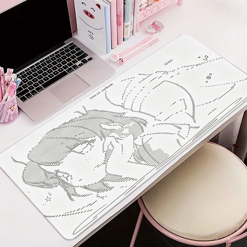 Desk Setup Kawaii - Кожаный коврик для мыши 1 шт.,