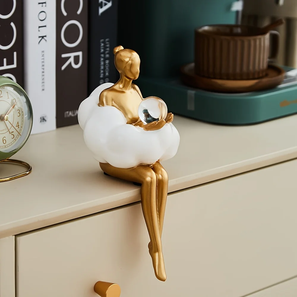 Скульптура облако девушки абст – обзор и цена Desk Setup Design