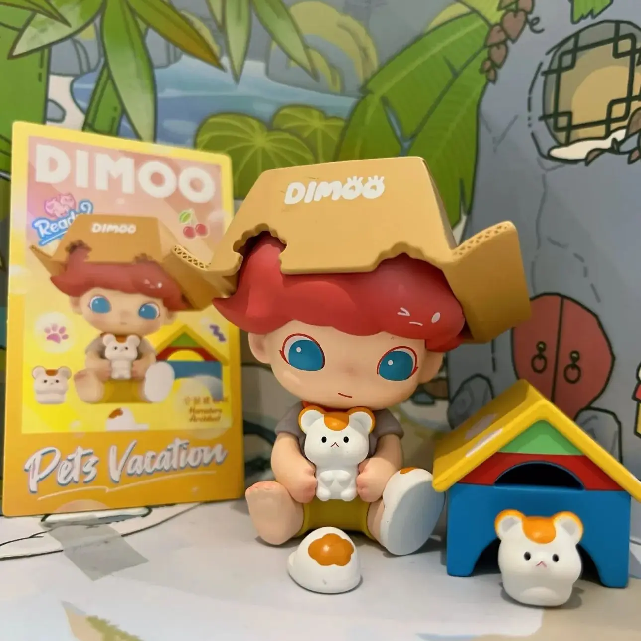 Popmart Dimoo Pet Vacation Ser – обзор и цена Desk Setup Kawaii