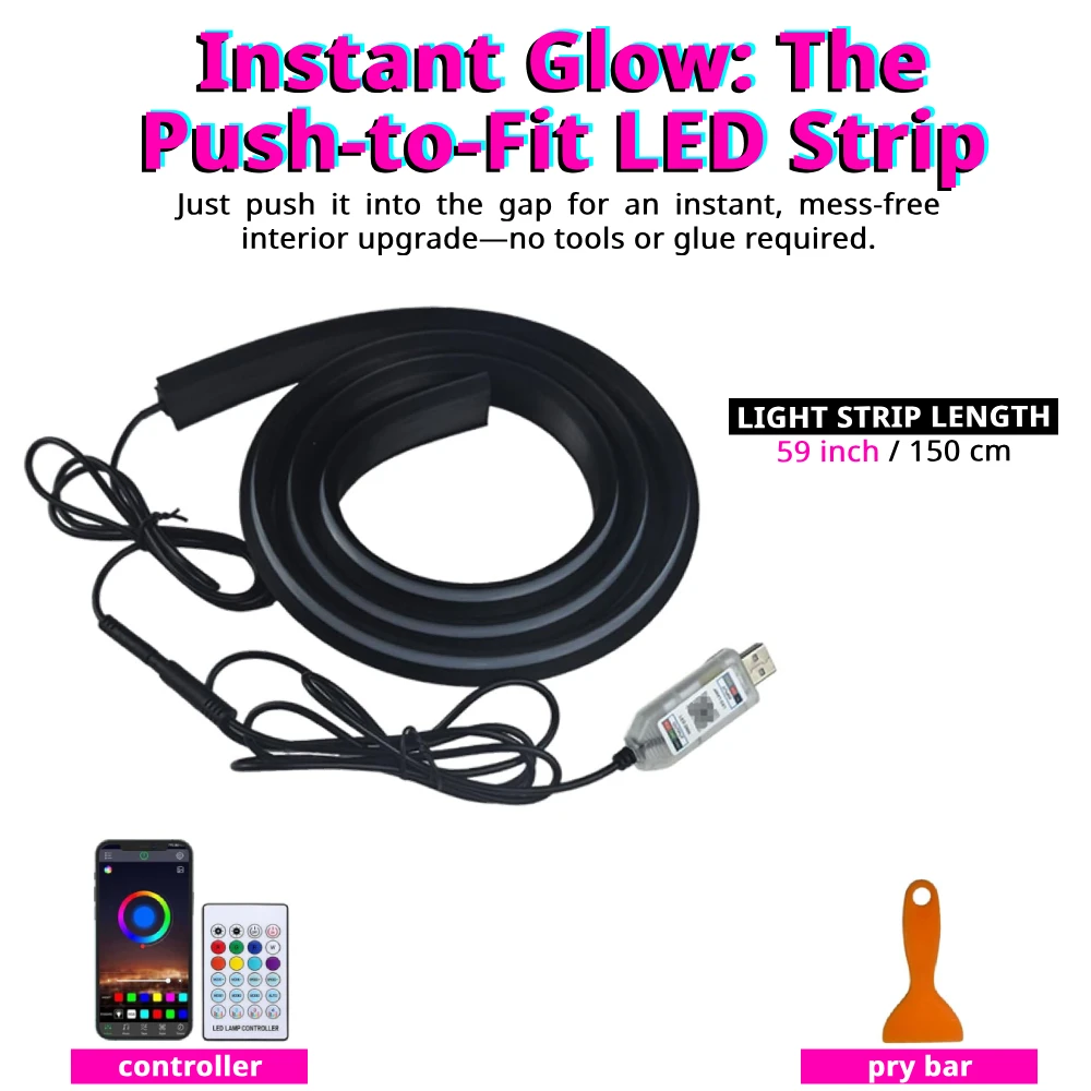 Светодиодная RGB-лента для лоб – обзор и цена Ambient Light Bar Usb