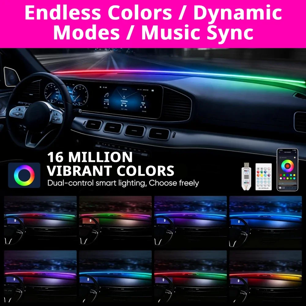 Светодиодная RGB-лента для лоб – обзор и цена Ambient Light Bar Usb