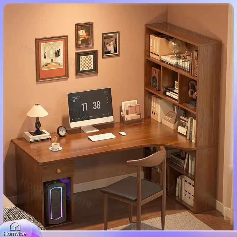 Угловой компьютерный стол L-об – обзор и цена Desk Setup Dual Monitor