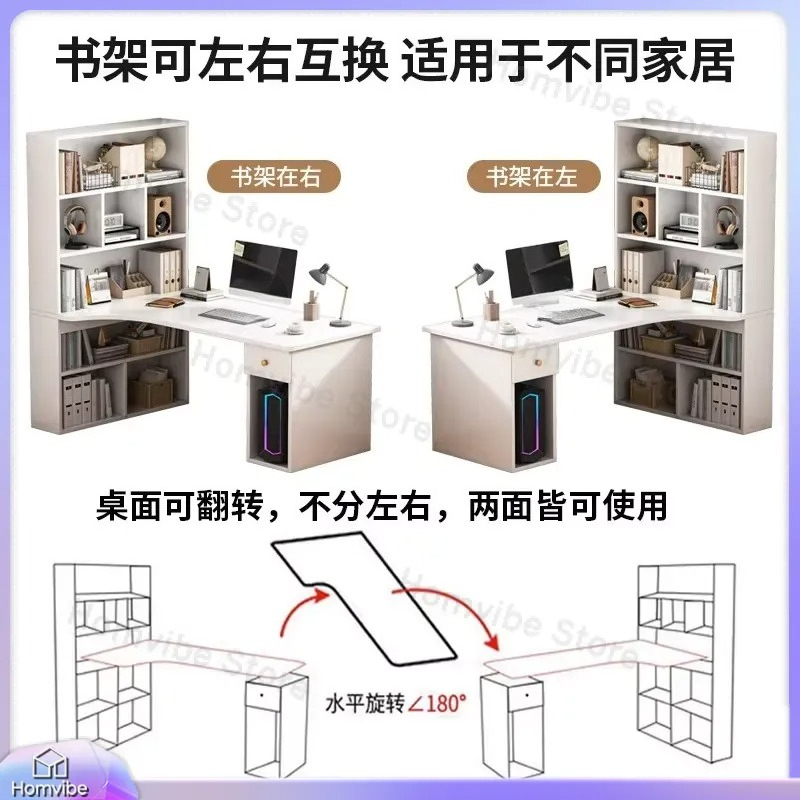 Угловой компьютерный стол L-об – обзор и цена Desk Setup Dual Monitor