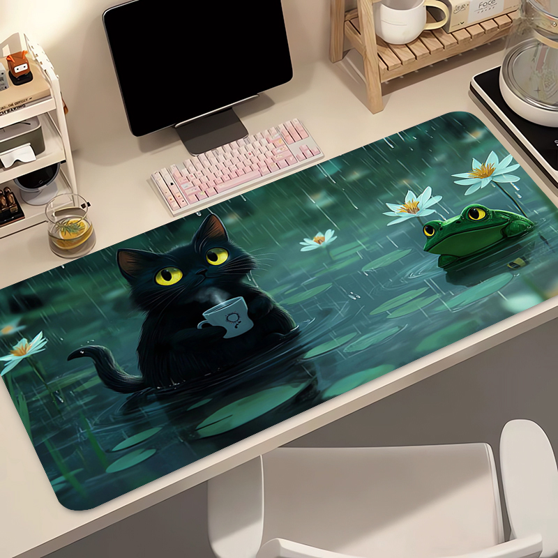 Kawaii Black Cat Силиконовый м – обзор и цена Desk Setup Kawaii