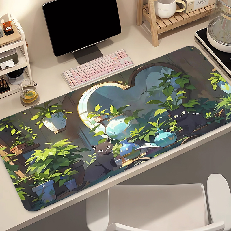 Kawaii Black Cat Силиконовый м – обзор и цена Desk Setup Kawaii